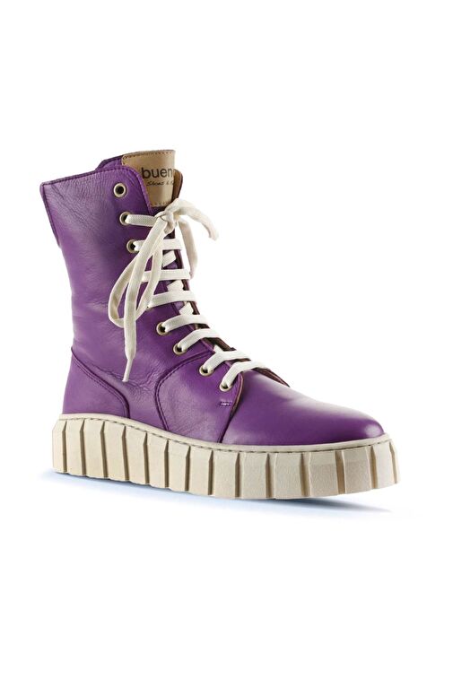 Bueno Shoes Lila Deri Kadın Düz Bot 01wt3404 - Görsel 3