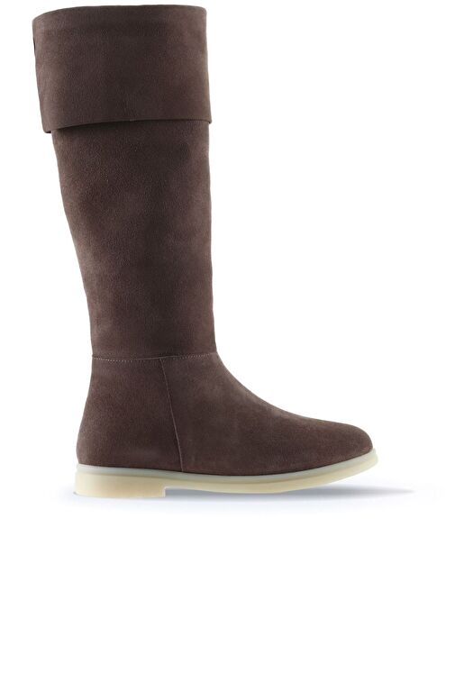 Bueno Shoes Gül Kurusu Süet Kadın Düz Çizme 01wt3307 - Görsel 2