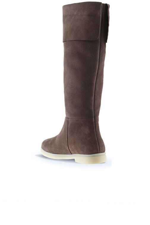 Bueno Shoes Gül Kurusu Süet Kadın Düz Çizme 01wt3307 - Görsel 5