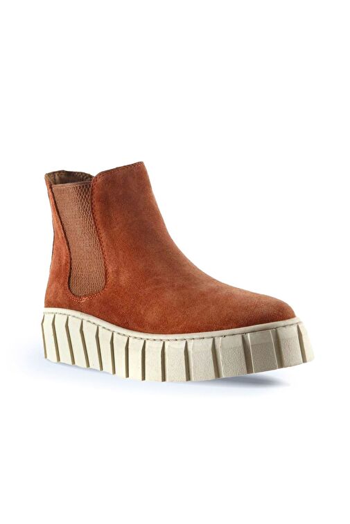 Bueno Shoes Kiremit Süet Kadın Düz Bot 01wt3403 - Görsel 3