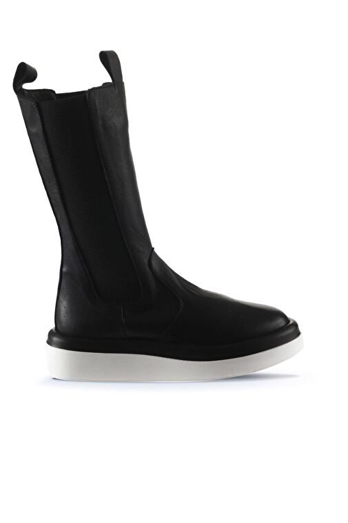 Bueno Shoes Siyah Siyah Deri Kadın Dolgu Topuklu Bot 01wt5800 - Görsel 2