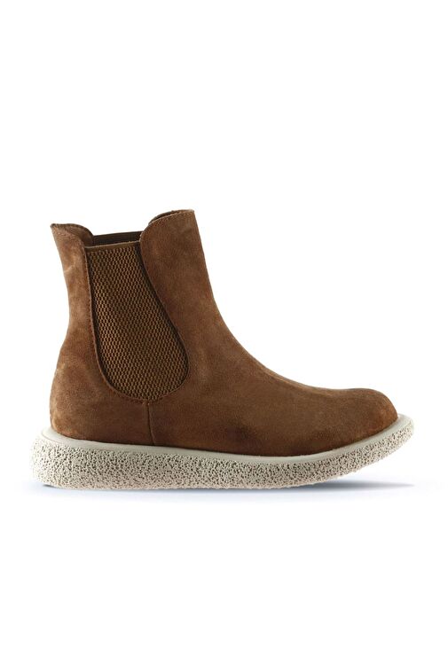 Bueno Shoes Taba Açık Süet Kadın Düz Bot 01wu8905 - Görsel 2