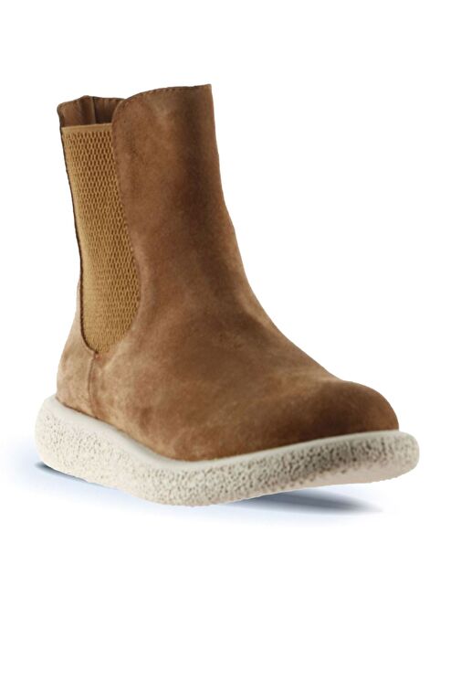 Bueno Shoes Taba Açık Süet Kadın Düz Bot 01wu8905 - Görsel 3