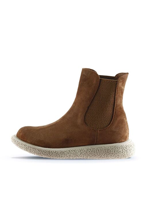 Bueno Shoes Taba Açık Süet Kadın Düz Bot 01wu8905 - Görsel 4