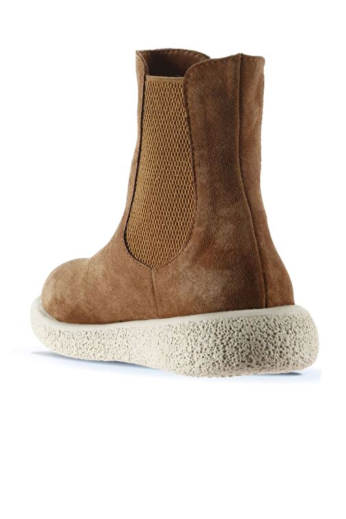 Bueno Shoes Taba Açık Süet Kadın Düz Bot 01wu8905 - Görsel 5