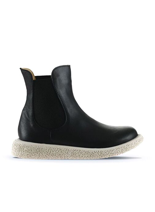Bueno Shoes Siyah Deri Kadın Düz Bot 01wu8905 - Görsel 2
