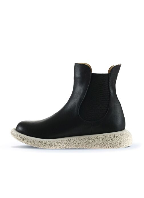 Bueno Shoes Siyah Deri Kadın Düz Bot 01wu8905 - Görsel 4