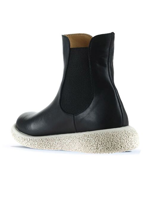 Bueno Shoes Siyah Deri Kadın Düz Bot 01wu8905 - Görsel 5