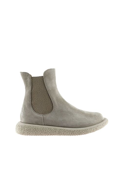 Bueno Shoes Bej Süet Kadın Düz Bot 01wu8905 - Görsel 2