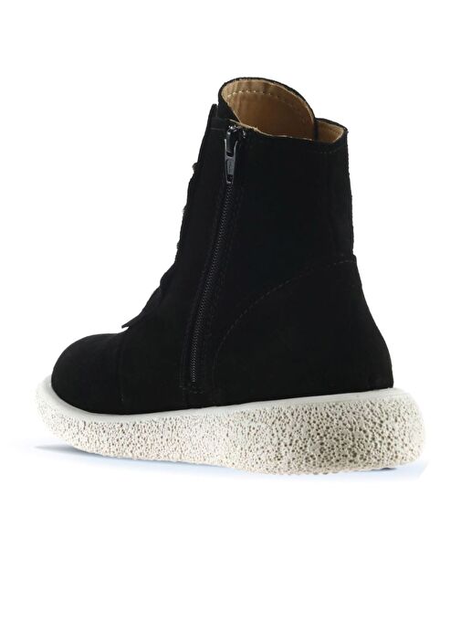 Bueno Shoes Siyah Süet Kadın Düz Bot 01wu8906 - Görsel 5