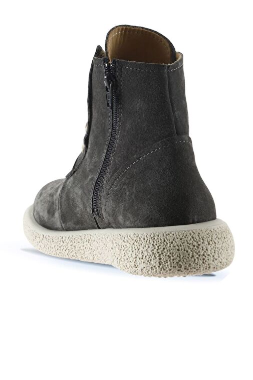 Bueno Shoes Gri Koyu Süet Kadın Düz Bot 01wu8906 - Görsel 5