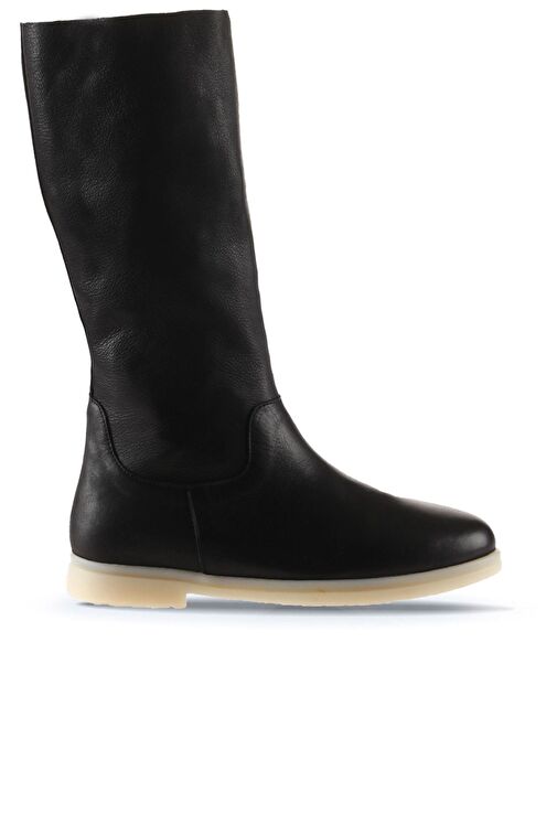 Bueno Shoes Siyah Deri Kadın Düz Çizme 01wt3306 - Görsel 2