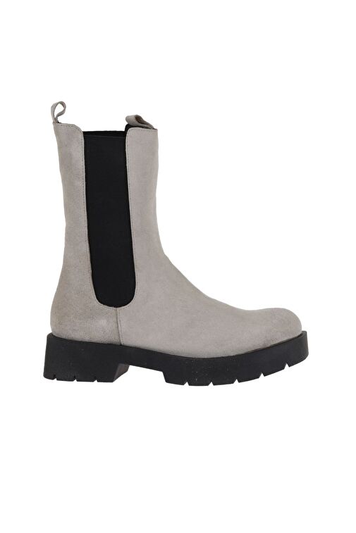 Bueno Shoes Bej Süet Kadın Düz Bot 01wt2516 - Görsel 2