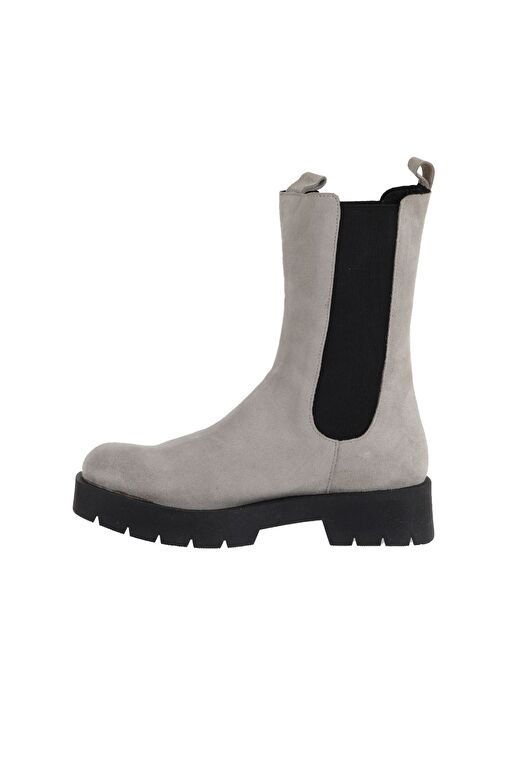 Bueno Shoes Bej Süet Kadın Düz Bot 01wt2516 - Görsel 4