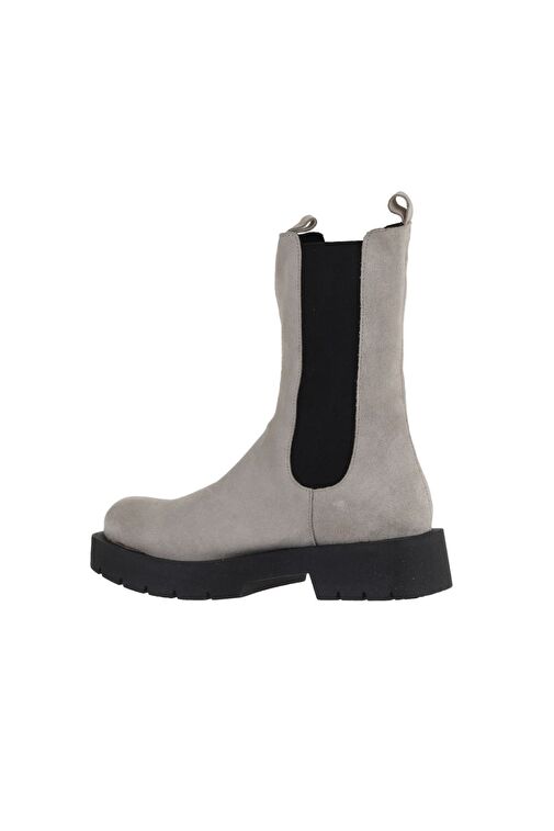 Bueno Shoes Bej Süet Kadın Düz Bot 01wt2516 - Görsel 5