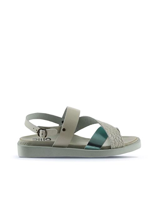 Bueno Shoes Yeşil Deri Kadın Sandalet 01ws2816 - Görsel 3