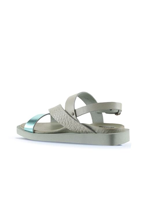 Bueno Shoes Yeşil Deri Kadın Sandalet 01ws2816 - Görsel 6