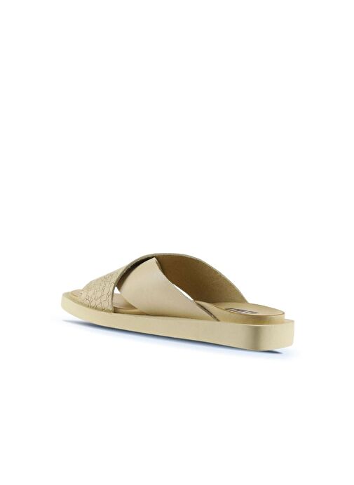 Bueno Shoes Sarı Deri Kadın Düz Terlik 01ws2817 - Görsel 6