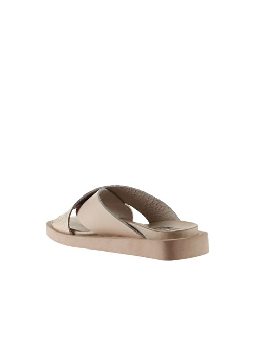 Bueno Shoes Gül Kurusu Deri Kadın Düz Terlik 01ws2817 - Görsel 5