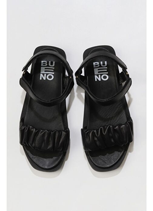 Bueno Shoes Siyah Deri Kadın Sandalet 01wu3317 - Görsel 2