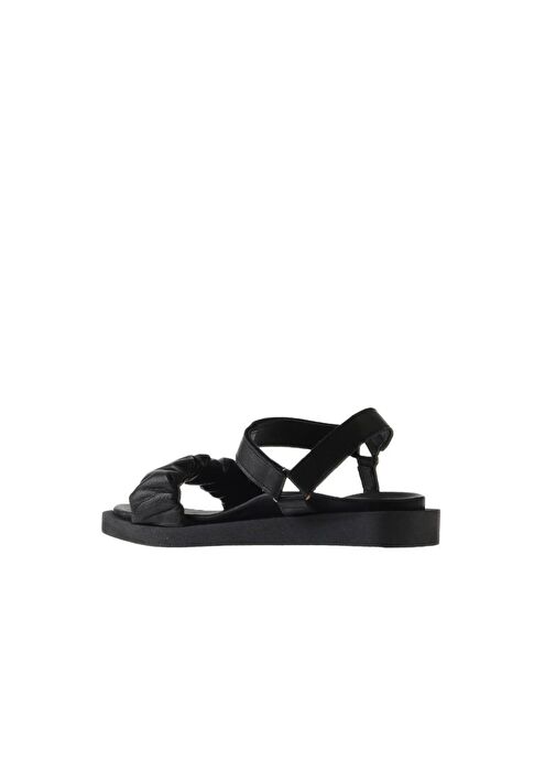 Bueno Shoes Siyah Deri Kadın Sandalet 01wu3317 - Görsel 6