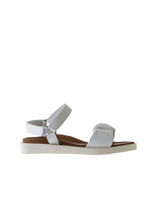 Bueno Shoes Beyaz Deri Kadın Sandalet 01wu3317 - Görsel 3