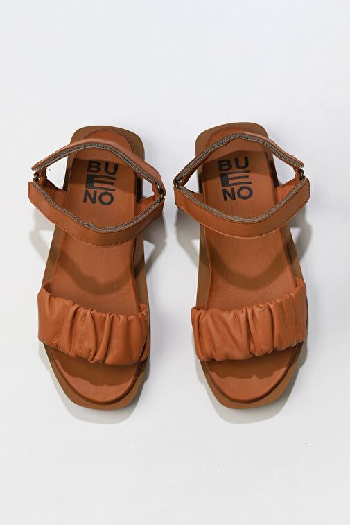 Bueno Shoes Taba Deri Kadın Sandalet 01wu3317 - Görsel 2