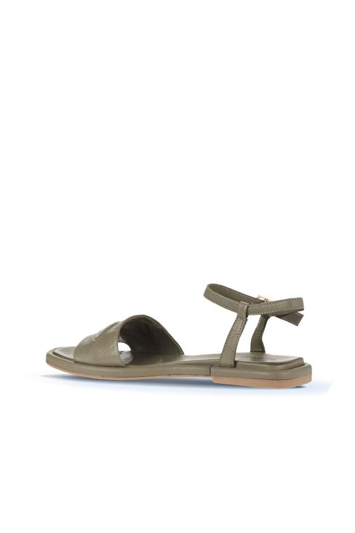 Bueno Shoes Yeşil Deri Kadın Sandalet 01wu4110 - Görsel 6