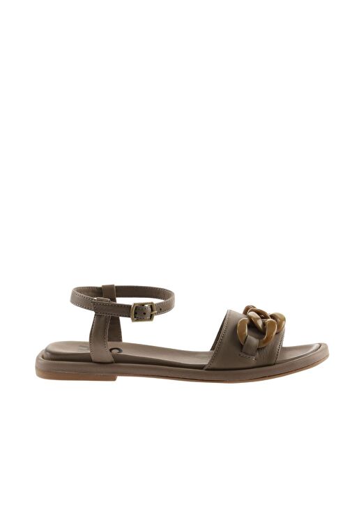 Bueno Shoes Gri Deri Kadın Sandalet 01wu4112 - Görsel 3