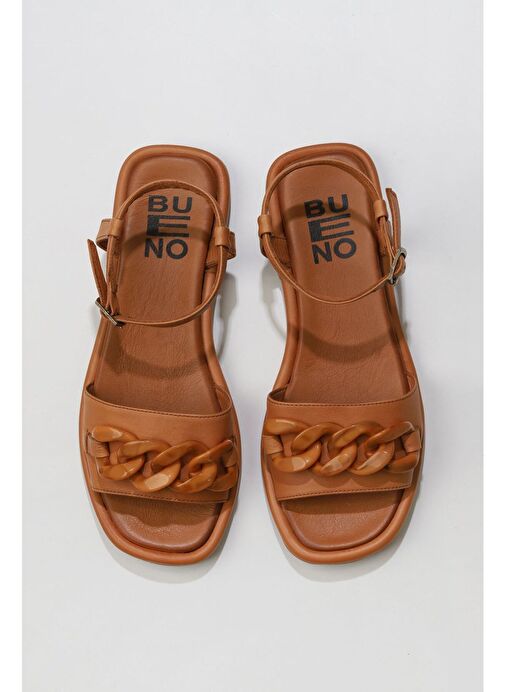 Bueno Shoes Taba Deri Kadın Sandalet 01wu4112 - Görsel 2