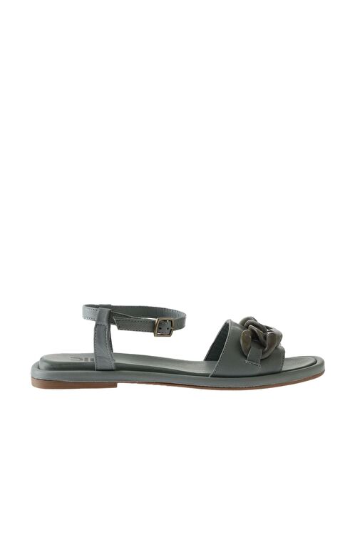 Bueno Shoes Mavi Deri Kadın Sandalet 01wu4112 - Görsel 3