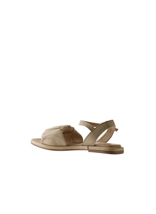 Bueno Shoes Bej Deri Kadın Sandalet 01wu4121 - Görsel 6