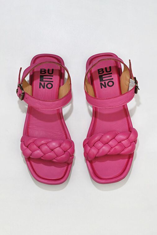 Bueno Shoes Fuşya Deri Kadın Sandalet 01wu4124 - Görsel 3
