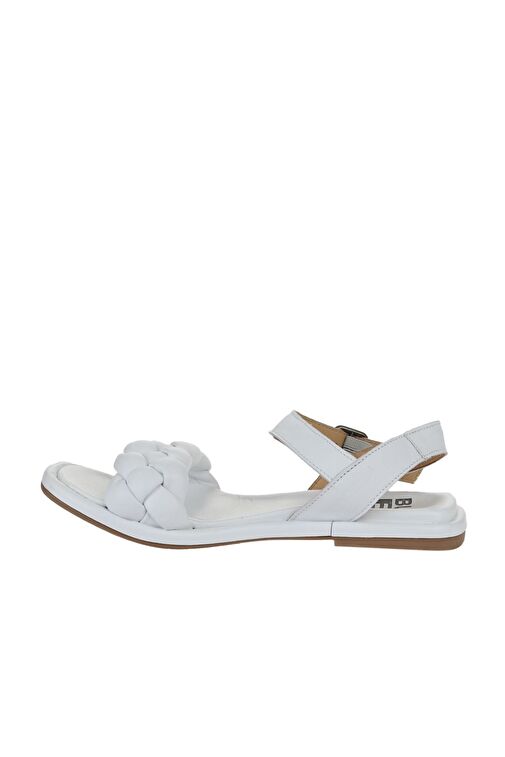 Bueno Shoes Beyaz Deri Kadın Sandalet 01wu4124 - Görsel 4