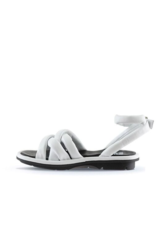 Bueno Shoes Beyaz Deri Kadın Sandalet 01wu5902 - Görsel 5