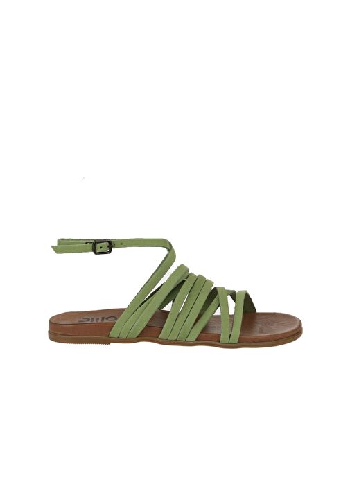 Bueno Shoes Yeşil Nubuk Kadın Sandalet 01wu4202 - Görsel 2
