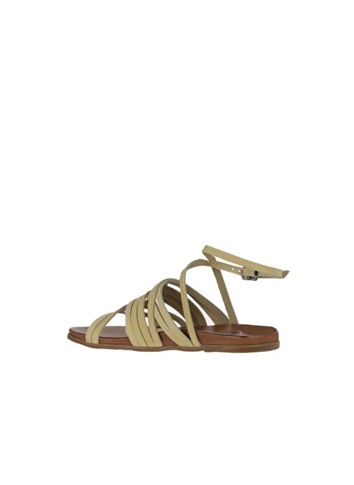 Bueno Shoes Sarı Nubuk Kadın Sandalet 01wu4202 - Görsel 5