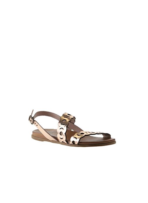 Bueno Shoes Pudra Parlak Deri Kadın Sandalet 01wu4216 - Görsel 4