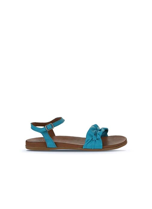 Bueno Shoes Turkuaz Deri Kadın Sandalet 01wu4230 - Görsel 3
