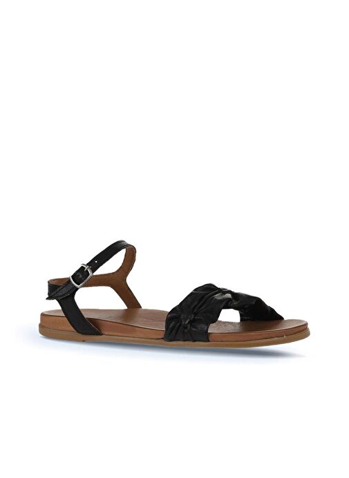 Bueno Shoes Siyah Deri Kadın Sandalet 01wu4230 - Görsel 4