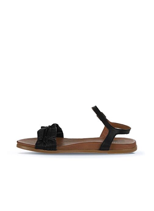 Bueno Shoes Siyah Deri Kadın Sandalet 01wu4230 - Görsel 5
