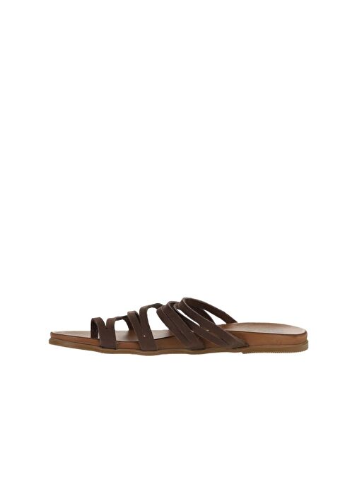 Bueno Shoes Taba Nubuk Kadın Parmak Arası Terlik 01wu4238 - Görsel 5