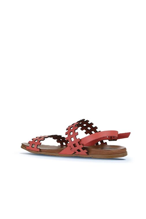 Bueno Shoes Mercan Deri Kadın Düz Sandalet 01wu4242 - Görsel 6