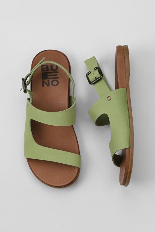 Bueno Shoes Yeşil Nubuk Kadın Sandalet 01wu4244 - Görsel 2