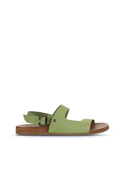 Bueno Shoes Yeşil Nubuk Kadın Sandalet 01wu4244 - Görsel 3
