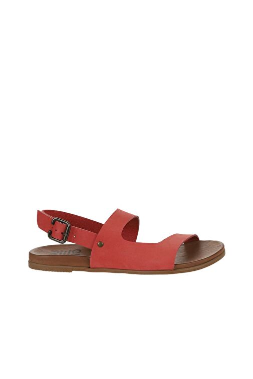 Bueno Shoes Mercan Nubuk Kadın Sandalet 01wu4244 - Görsel 3