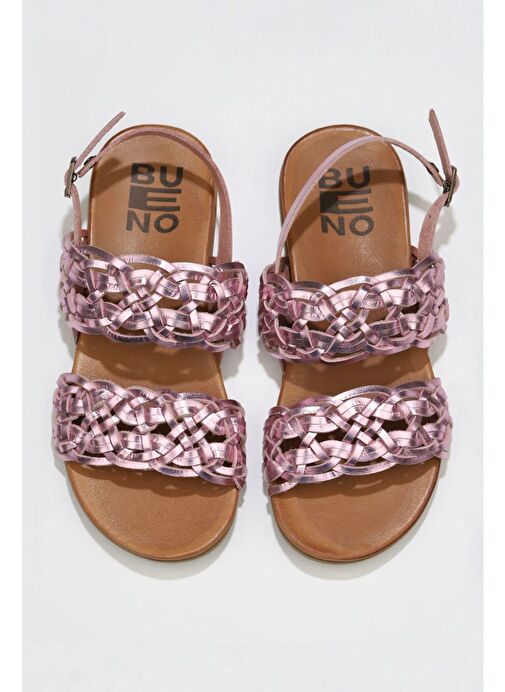 Bueno Shoes Pudra Parlak Deri Kadın Sandalet 01wu4252 - Görsel 2