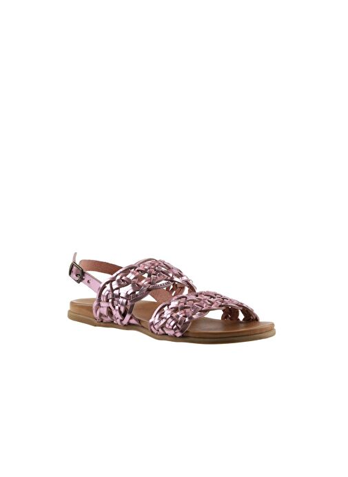 Bueno Shoes Pudra Parlak Deri Kadın Sandalet 01wu4252 - Görsel 4