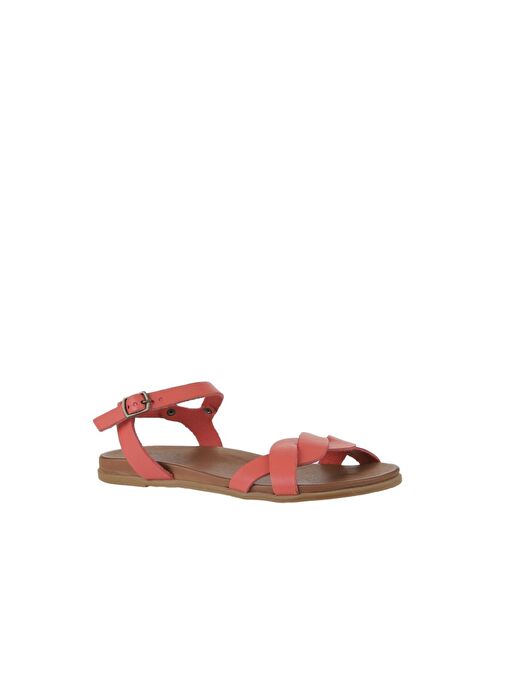 Bueno Shoes Mercan Deri Kadın Düz Sandalet 01wu4253 - Görsel 4