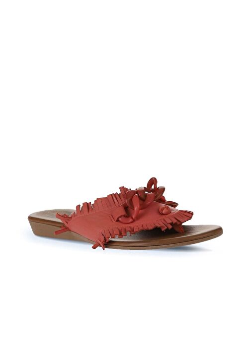 Bueno Shoes Mercan Deri Kadın Parmak Arası Terlik 01wu7408 - Görsel 4